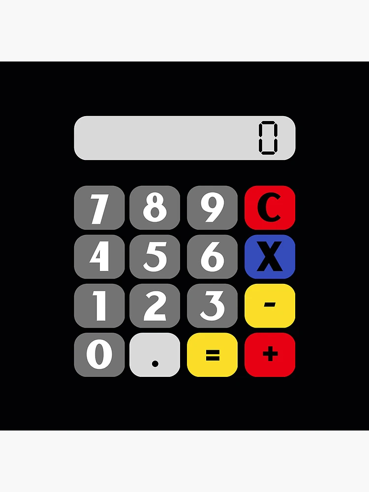 Thumbnail 5 of 5, Coasters (Set of 4), Calculator designed and sold by MathVerge.