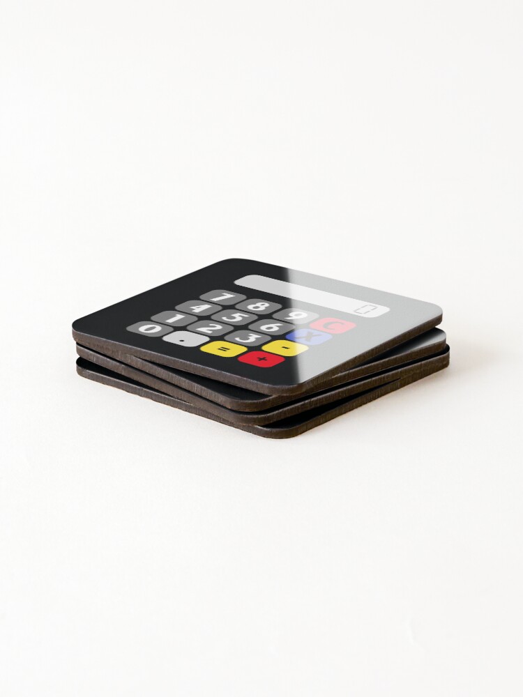 Thumbnail 4 of 5, Coasters (Set of 4), Calculator designed and sold by MathVerge.
