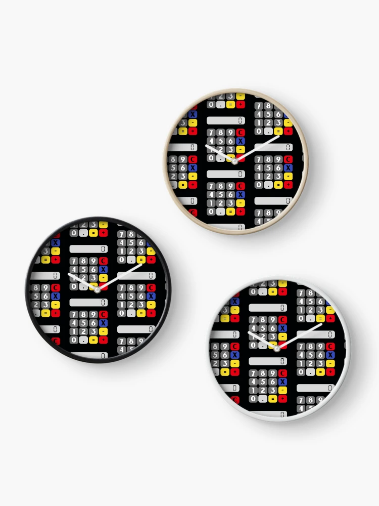 Thumbnail 3 of 4, Clock, Calculator designed and sold by MathVerge.