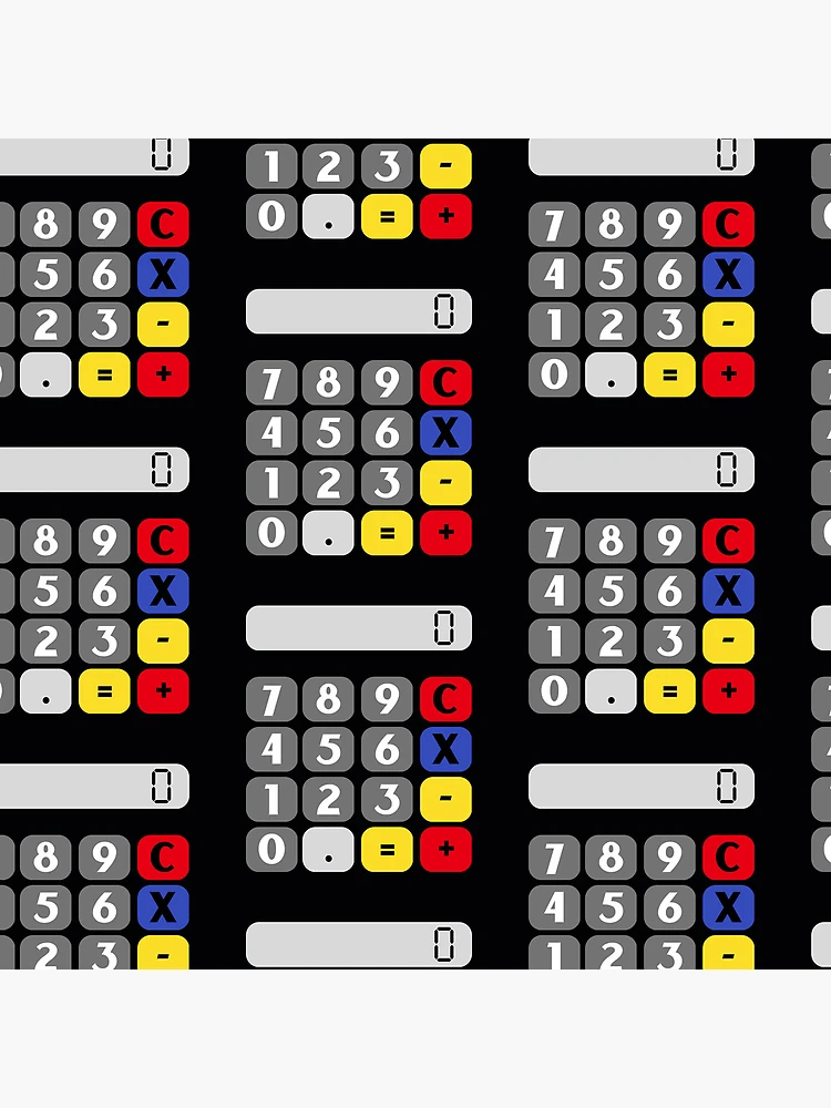 Thumbnail 4 of 4, Clock, Calculator designed and sold by MathVerge.
