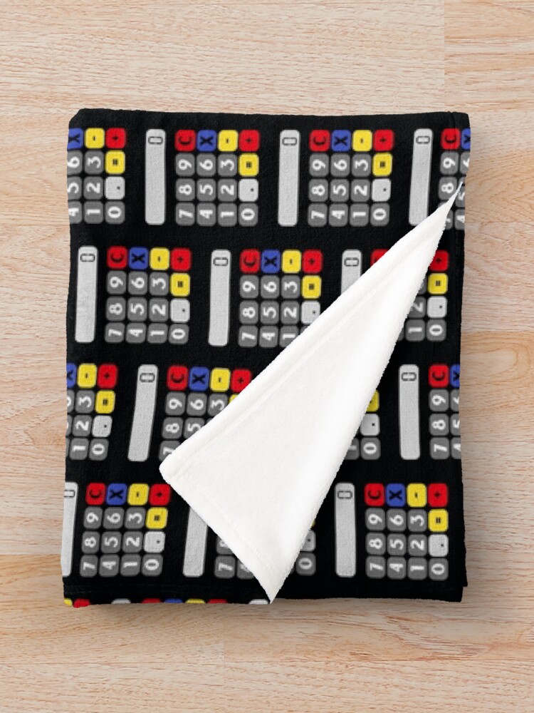Thumbnail 3 of 6, Throw Blanket, Calculator designed and sold by MathVerge.