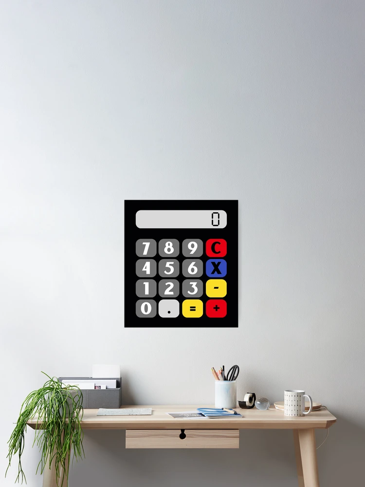 Thumbnail 2 of 3, Poster, Calculator designed and sold by MathVerge.