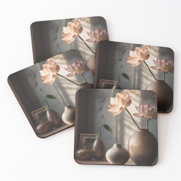 Aperçu de l'œuvre Lotus Flowers in pot Wall Art, interior, Spiritual Wall Art, Zen, Spa - 7 créée et vendue par jetaiart.