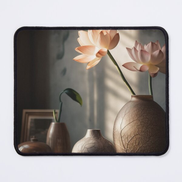 Artikelvorschau, Lotus Flowers in pot Wall Art, interior, Spiritual Wall Art, Zen, Spa - 7 entworfen und verkauft von jetaiart.