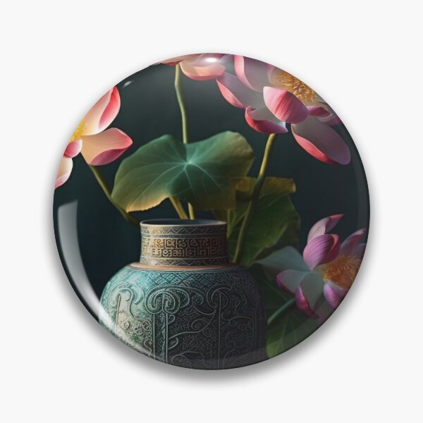 Artikelvorschau, Lotus Flowers in pot Wall Art, interior, Spiritual Wall Art, Zen, Spa - 8 entworfen und verkauft von jetaiart.