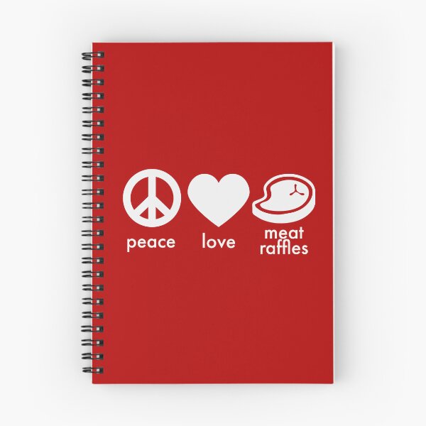 Item preview, Funny Meat Raffle Shirt Peace Love Meat Raffles Buffalo NY Minnesota designed and sold by yelly123.