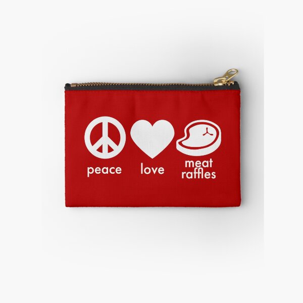 Item preview, Funny Meat Raffle Shirt Peace Love Meat Raffles Buffalo NY Minnesota designed and sold by yelly123.