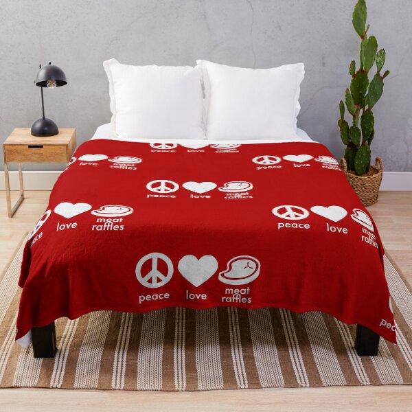 Item preview, Funny Meat Raffle Shirt Peace Love Meat Raffles Buffalo NY Minnesota designed and sold by yelly123.