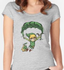 Legend Of Zelda - Flying Away Women's Fitted Scoop T-Shirt