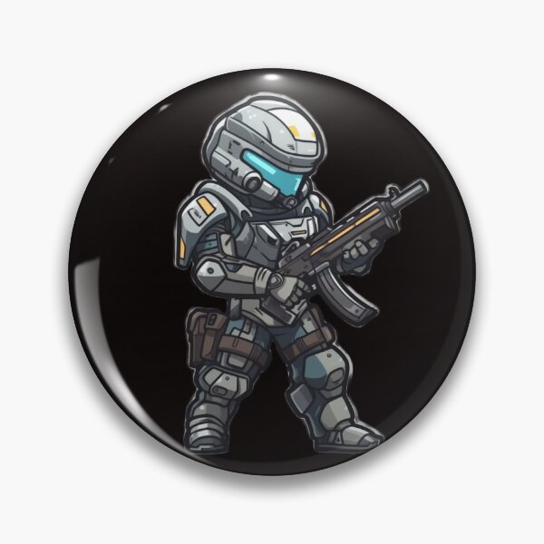 Item preview, Sci-fi soldier sticker designed and sold by AiWonderPrints.