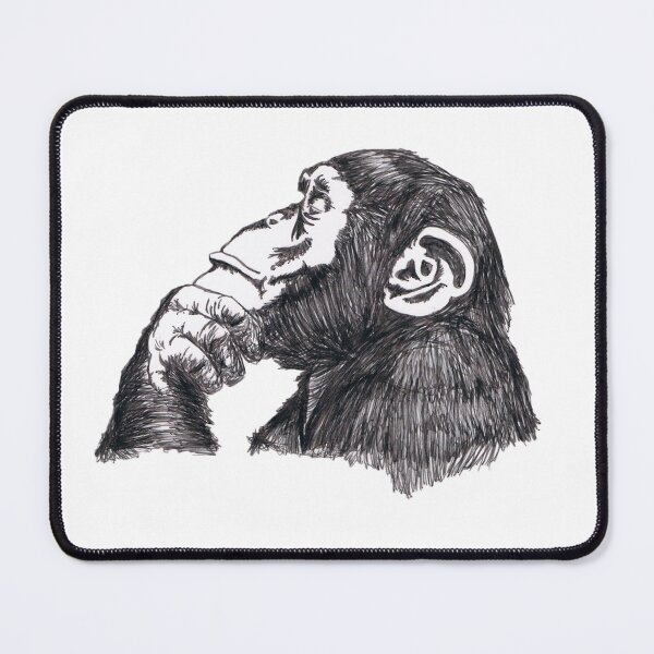Item preview, The thinker monkey designed and sold by mdounis.