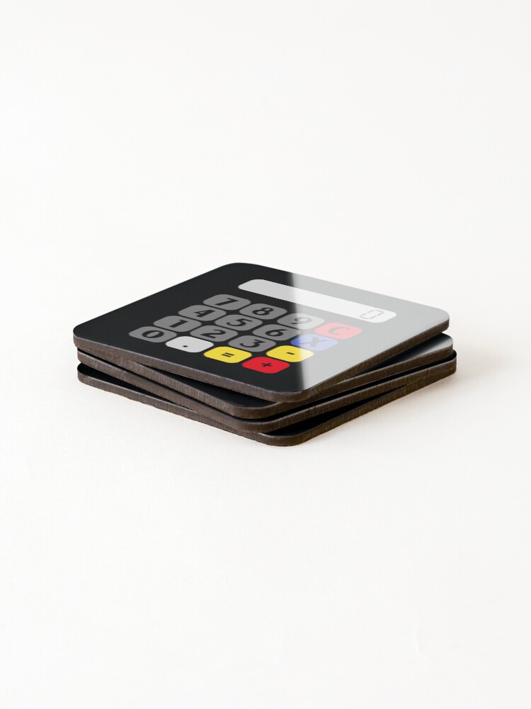Thumbnail 4 of 5, Coasters (Set of 4), Calculator designed and sold by MathVerge.