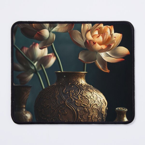 Artikelvorschau, Lotus Flowers in pot Wall Art, interior, Spiritual Wall Art, Zen, Spa - 12 entworfen und verkauft von jetaiart.