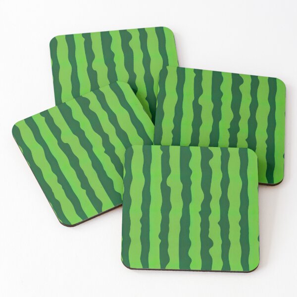 Item preview, Watermelon Pattern, Green Watermelon Striped Background. designed and sold by graphic-genie.