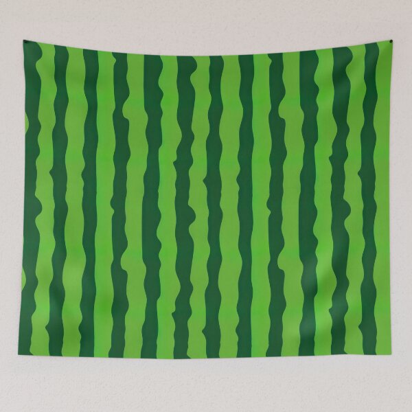 Item preview, Watermelon Pattern, Green Watermelon Striped Background. designed and sold by graphic-genie.