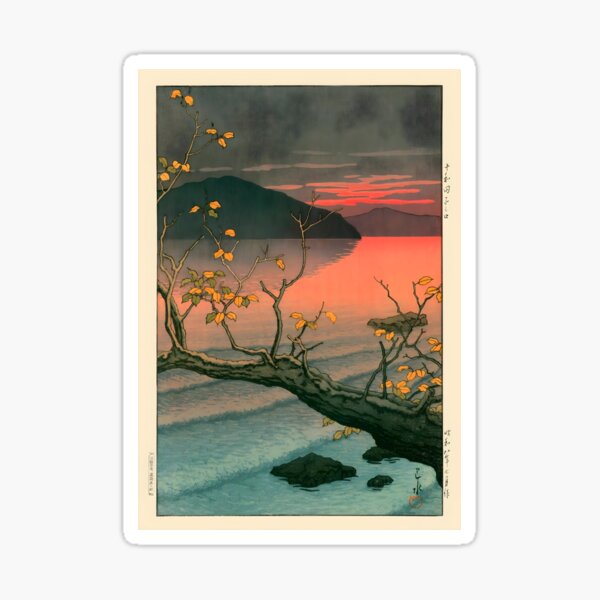 Item preview, Ukiyo e Nenokuchi Lake by Kawase Hasui designed and sold by outdoorway.