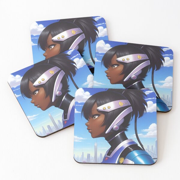 Item preview, Blue Waltz Gworl | Black Anime Girl designed and sold by blackanimemecca.