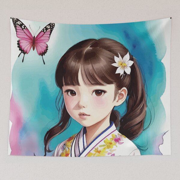 Item preview, Butterfly and young kid#57 designed and sold by YDIX.