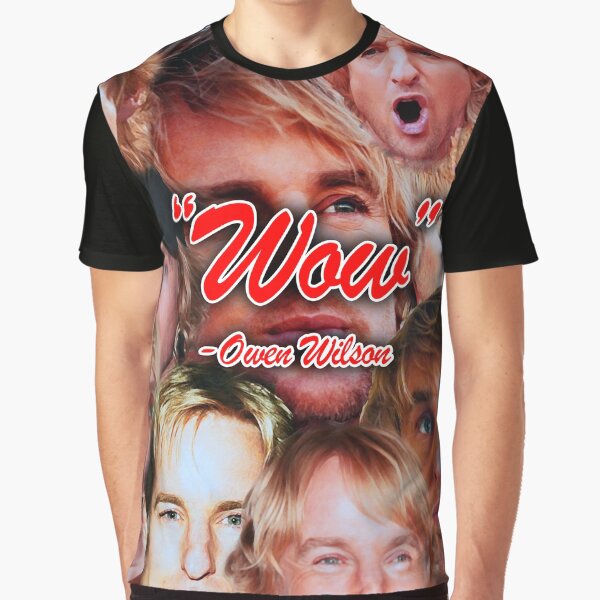 Vista previa del artículo con la obra «Owen Wilson Quote Tee», diseñado y vendido por Oscar Dove.