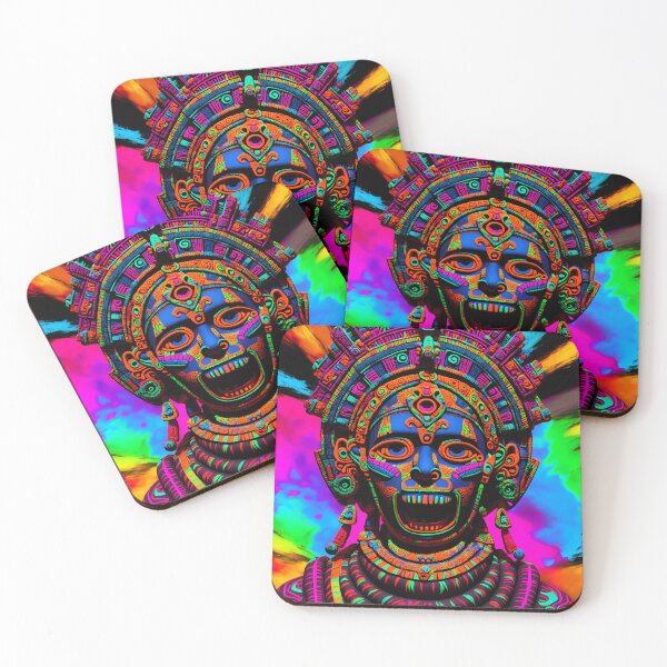 Item preview, Mayan Meditation Fantasy Art Very Colorful designed and sold by internlvisions.