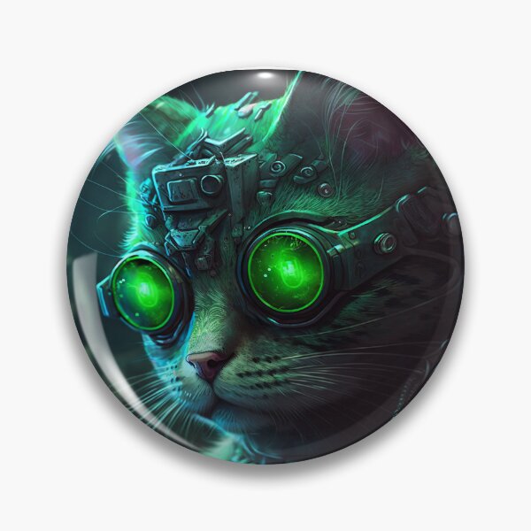 Item preview, Cyberpunk Cat designed and sold by PoeticPixels.