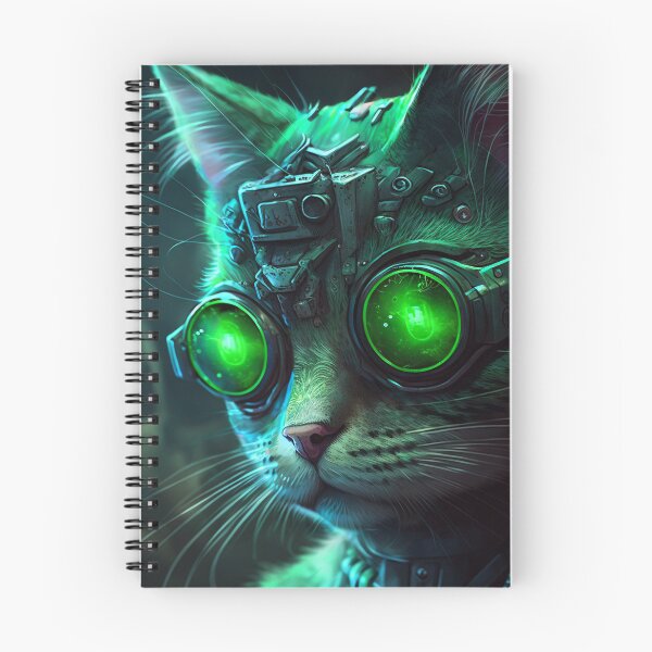 Item preview, Cyberpunk Cat designed and sold by PoeticPixels.