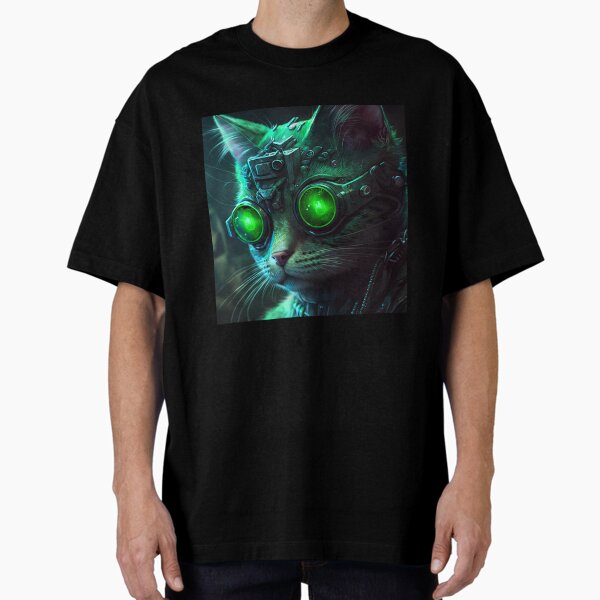 Item preview, Cyberpunk Cat designed and sold by PoeticPixels.