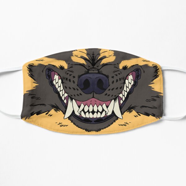 Wild Dog Grin Flat Mask