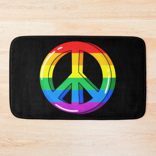 Item preview, Rainbow Pride Peace Sign designed and sold by everything4eva.