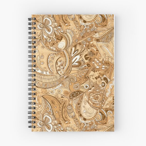 Item preview, Warm Caramel, Tan and Brown Paisley Pattern designed and sold by kansaikate.