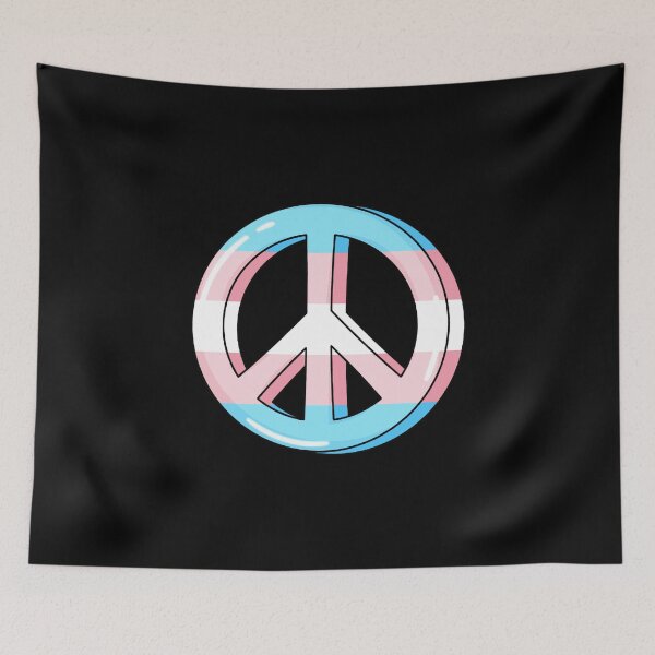 Item preview, Trans Pride Peace Sign designed and sold by everything4eva.