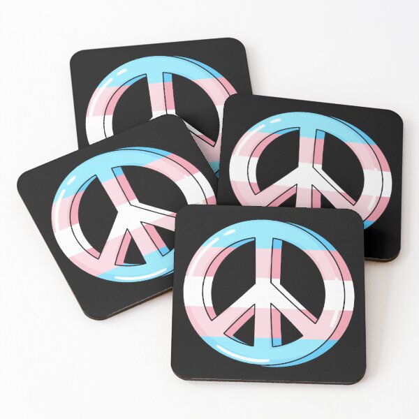Item preview, Trans Pride Peace Sign designed and sold by everything4eva.