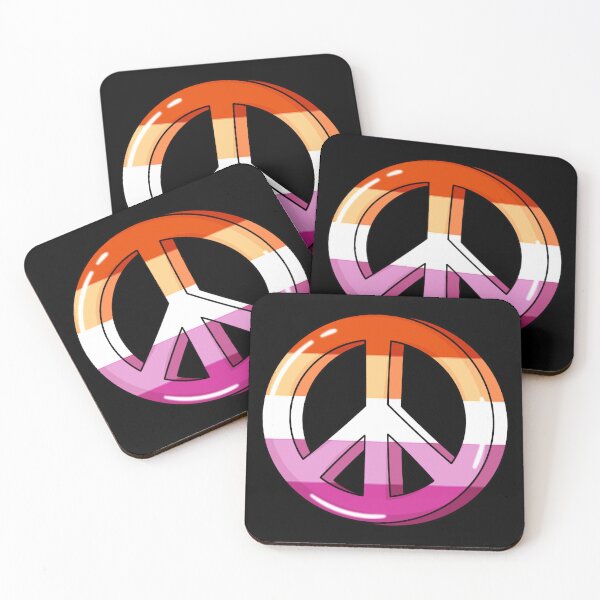Item preview, Lesbian Pride Peace Sign designed and sold by everything4eva.