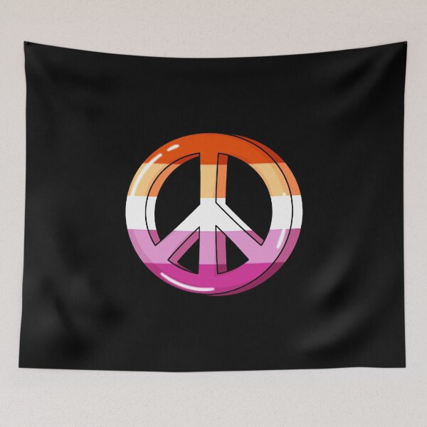Item preview, Lesbian Pride Peace Sign designed and sold by everything4eva.