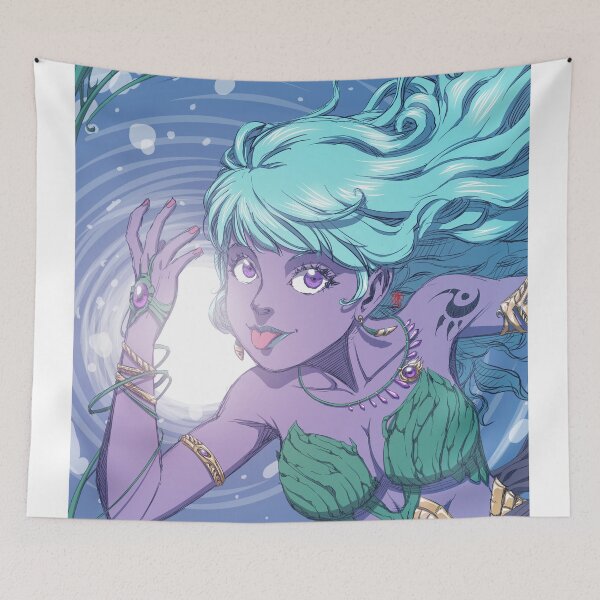 Item preview, Aqua purple (colored) designed and sold by anem47.