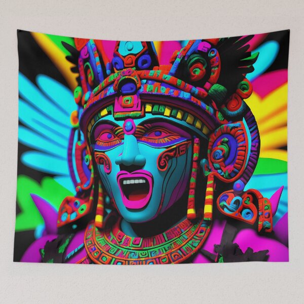 Item preview, Mayan Spirit Fantasy Art Very Colorful designed and sold by internlvisions.