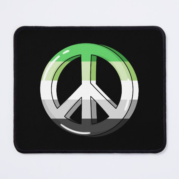 Item preview, Aromantic Pride Peace Sign designed and sold by everything4eva.