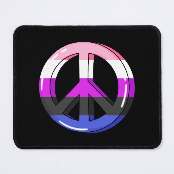 Item preview, Genderfluid Pride Peace Sign designed and sold by everything4eva.