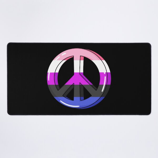 Item preview, Genderfluid Pride Peace Sign designed and sold by everything4eva.