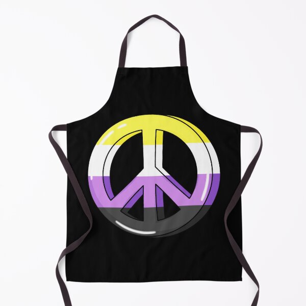 Item preview, Nonbinary Pride Peace Sign designed and sold by everything4eva.