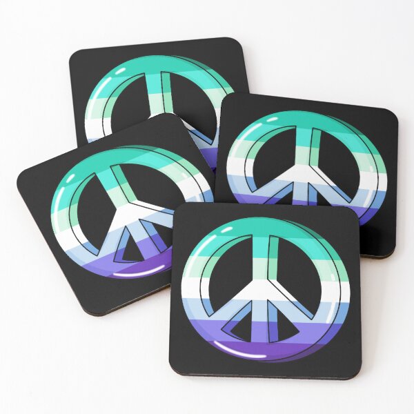 Item preview, Trans Inclusive Gay Mens Pride Peace Sign designed and sold by everything4eva.