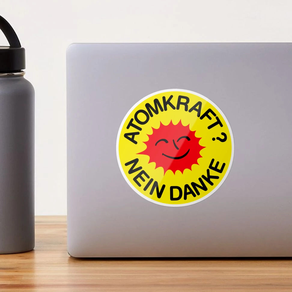 Corona? Nein Danke-Sticker in Anlehnung an den Slogan der  Anti-Atomkraft-Bewegung · Das Coronarchiv · coronarchiv