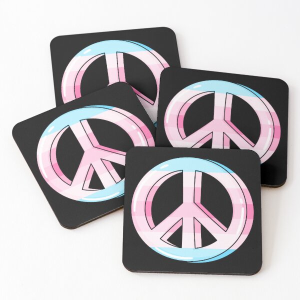 Item preview, Trans Fem Pride Peace Sign designed and sold by everything4eva.