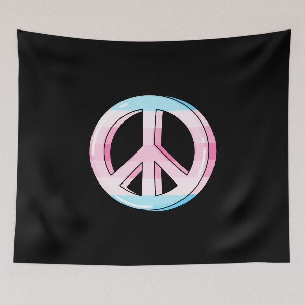 Item preview, Trans Fem Pride Peace Sign designed and sold by everything4eva.
