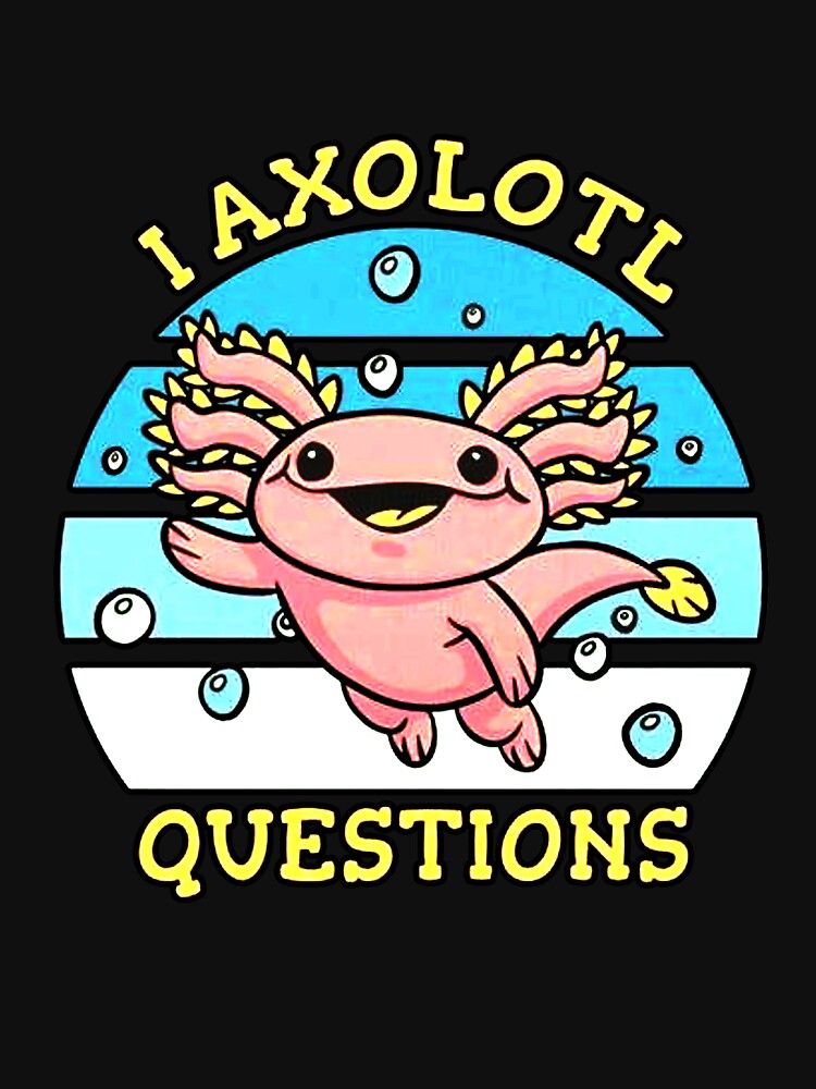 I Axolotl Questions Cute Funny Axolotls Gifts Travel Mug by Qwerty Designs