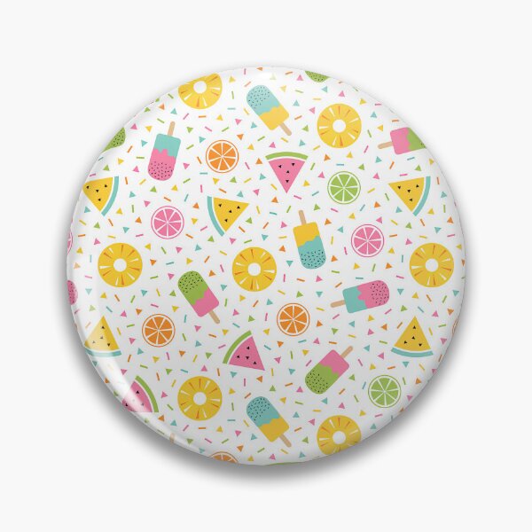 Item preview, Watermelon Pattern, Tropical Fruits And Ice Cream Memphis Style designed and sold by graphic-genie.