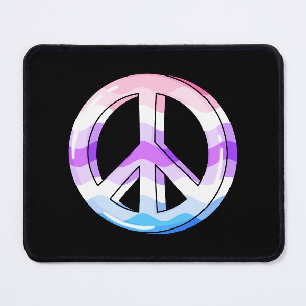 Item preview, Genderfluid Pride Peace Sign 2 designed and sold by everything4eva.