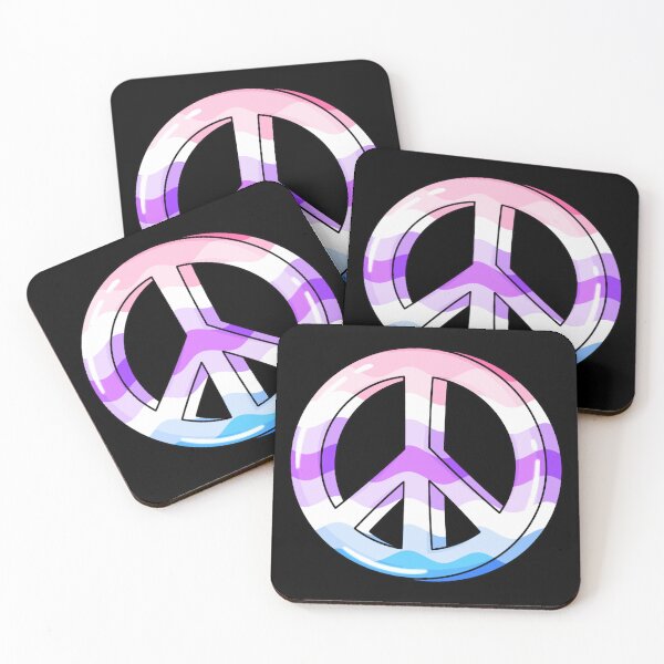 Item preview, Genderfluid Pride Peace Sign 2 designed and sold by everything4eva.