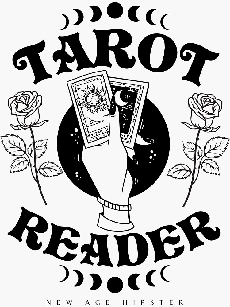 The Reader - Tarot card Sticker for Sale by Bookishbabe317