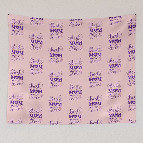 Item preview, Best Mom Ever cute purple design with teddy bear hearts and butterflies designed and sold by GJ-Creations.